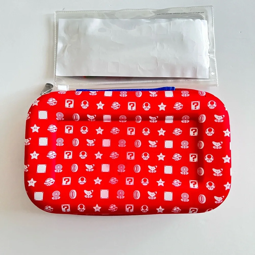 NEW Nintendo Super Mario Pencil Case & Pens & Stickers Set